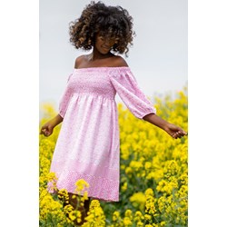 Sukienka Fobya mini z haftem z długimi rękawami  - zdjęcie produktu