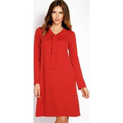 Sukienka Lou-lou czerwona mini w serek  - zdjęcie produktu