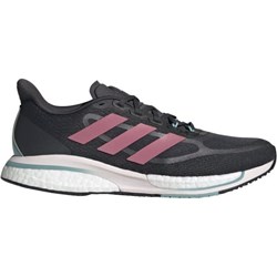 Buty sportowe damskie Adidas do biegania czarne sznurowane płaskie  - zdjęcie produktu