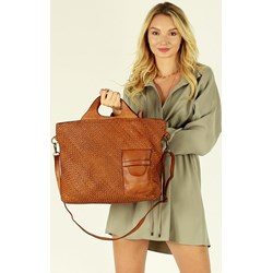 Shopper bag Mazzini bez dodatków na ramię matowa  - zdjęcie produktu