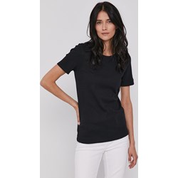 Bluzka damska United Colors Of Benetton z dzianiny z okrągłym dekoltem z krótkimi rękawami  - zdjęcie produktu