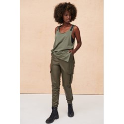 Spodnie damskie Blue Shadow zielone sportowe  - zdjęcie produktu