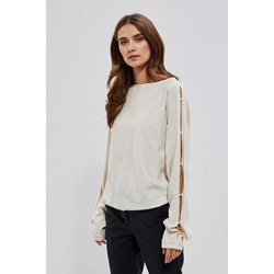 Sweter damski Moodo.pl z okrągłym dekoltem  - zdjęcie produktu