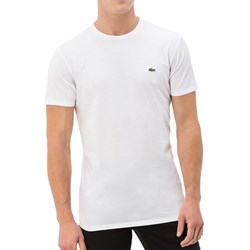 T-shirt męski Lacoste na wiosnę bez wzorów  - zdjęcie produktu