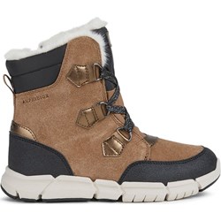 Buty zimowe dziecięce brązowe Geox zamszowe  - zdjęcie produktu