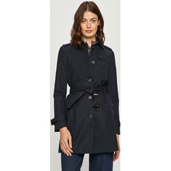Czarny płaszcz damski Tommy Hilfiger casual  - zdjęcie produktu