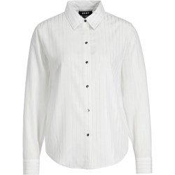 Koszula damska biała DKNY elegancka z kołnierzykiem  - zdjęcie produktu