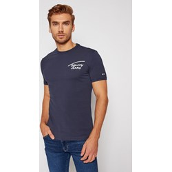 Granatowy t-shirt męski Tommy Jeans  - zdjęcie produktu