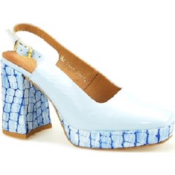 Czółenka Maciejka z klamrą z kwadratowym noskiem eleganckie  - zdjęcie produktu