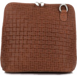 Listonoszka Genuine Leather niemieszcząca a4 bez dodatków matowa brązowa elegancka  - zdjęcie produktu
