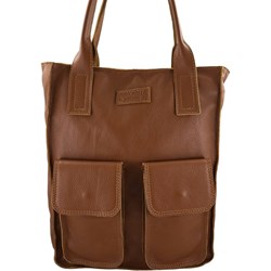 Shopper bag Barberini`s na ramię matowa bez dodatków  - zdjęcie produktu