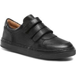 Buty sportowe dziecięce czarne na rzepy  - zdjęcie produktu