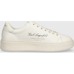 Karl Lagerfeld buty sportowe męskie białe skórzane  - zdjęcie produktu