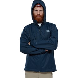 Kurtka męska granatowa The North Face zimowa bez wzorów  - zdjęcie produktu