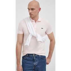 T-shirt męski Lacoste biały z krótkim rękawem na wiosnę  - zdjęcie produktu
