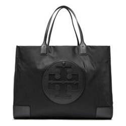 Shopper bag Tory Burch czarna elegancka duża  - zdjęcie produktu