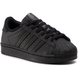 Buty sportowe dziecięce czarne Adidas sznurowane  - zdjęcie produktu