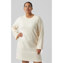 Sukienka Vero Moda z okrągłym dekoltem na spacer z długim rękawem mini  - zdjęcie produktu