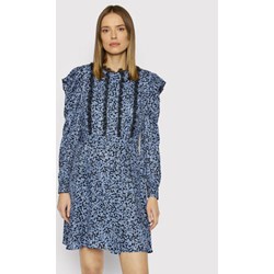 Sukienka Max & Co. oversize z długim rękawem casualowa na urodziny mini z okrągłym dekoltem  - zdjęcie produktu