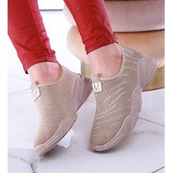Buty sportowe damskie w stylu casual bez zapięcia na płaskiej podeszwie wiosenne  - zdjęcie produktu