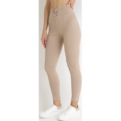 Spodnie damskie beżowe Born2be casual  - zdjęcie produktu