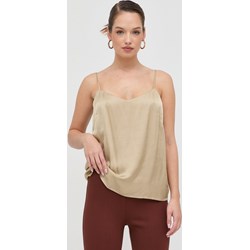 Bluzka damska beżowa Ivy & Oak z okrągłym dekoltem casualowa  - zdjęcie produktu