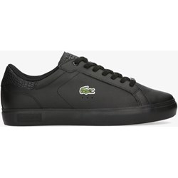 Trampki męskie czarne Lacoste sznurowane sportowe  - zdjęcie produktu