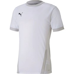 T-shirt męski Puma biały jerseyowy z krótkimi rękawami  - zdjęcie produktu