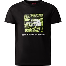 T-shirt chłopięce The North Face tkaninowy z napisem  - zdjęcie produktu