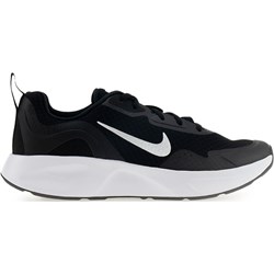 Buty sportowe damskie Nike na płaskiej podeszwie sznurowane czarne  - zdjęcie produktu