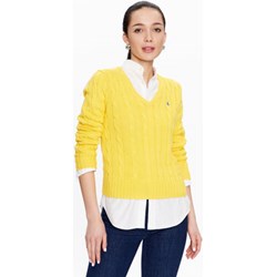 Żółty sweter damski Polo Ralph Lauren casual  - zdjęcie produktu