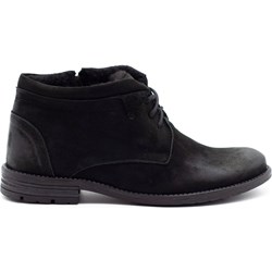 Buty zimowe męskie Komodo na zamek skórzane  - zdjęcie produktu