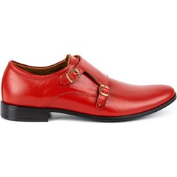 Buty eleganckie męskie Olivier skórzane z klamrą na wiosnę  - zdjęcie produktu