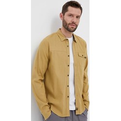 Koszula męska Viking żółta z klasycznym kołnierzykiem z długimi rękawami  - zdjęcie produktu