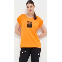 Bluzka damska Mammut z krótkim rękawem pomarańczowy  - zdjęcie produktu
