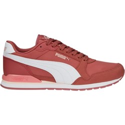 Buty sportowe damskie Puma sznurowane na płaskiej podeszwie czerwone na wiosnę  - zdjęcie produktu