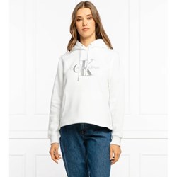 Bluza damska Calvin Klein biała casual  - zdjęcie produktu
