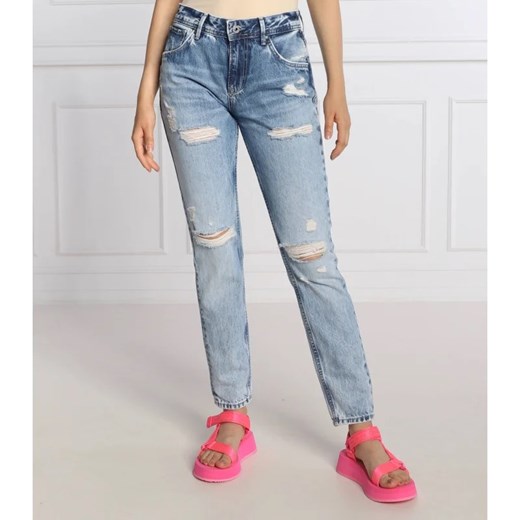 Pepe Jeans London Jeansy VIOLET Mom Fit high waist Gomez Fashion