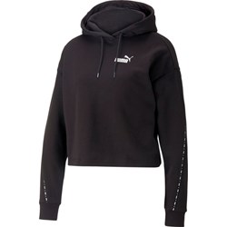 Bluza damska Puma czarna z aplikacjami  z bawełny  - zdjęcie produktu