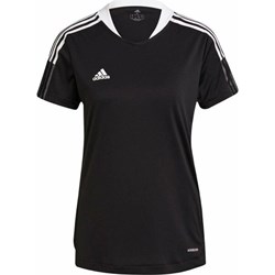 Bluzka damska Adidas sportowa z jerseyu z krótkim rękawem  - zdjęcie produktu
