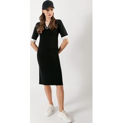 Sukienka czarna Molton sportowa  - zdjęcie produktu