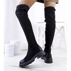 Kozaki damskie Gemre z zamszu płaskie casual jesienne  - zdjęcie produktu