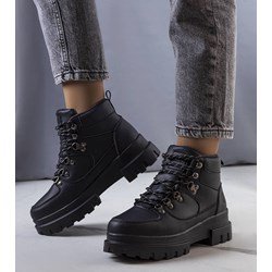 Workery damskie Lee Cooper wiązane casual na platformie  - zdjęcie produktu
