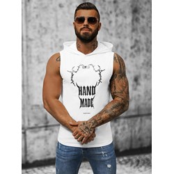 T-shirt męski biały Ozonee z krótkimi rękawami  - zdjęcie produktu