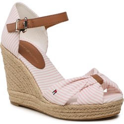 Espadryle damskie Tommy Hilfiger z klamrą tkaninowe na koturnie casual  - zdjęcie produktu