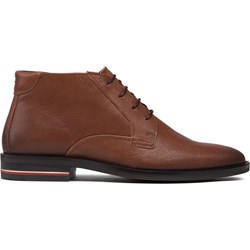 Buty zimowe męskie Tommy Hilfiger eleganckie sznurowane  - zdjęcie produktu
