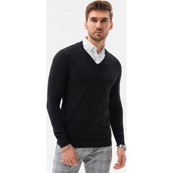 Sweter męski Ombre Clothing elegancki bawełniany gładki  - zdjęcie produktu