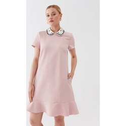 Red Valentino sukienka z okrągłym dekoltem z krótkim rękawem mini  - zdjęcie produktu