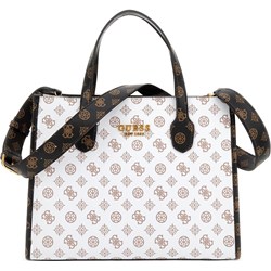 Shopper bag Guess biała z nadrukiem  - zdjęcie produktu