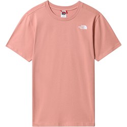 The North Face bluzka damska bawełniana z krótkimi rękawami różowa z okrągłym dekoltem  - zdjęcie produktu